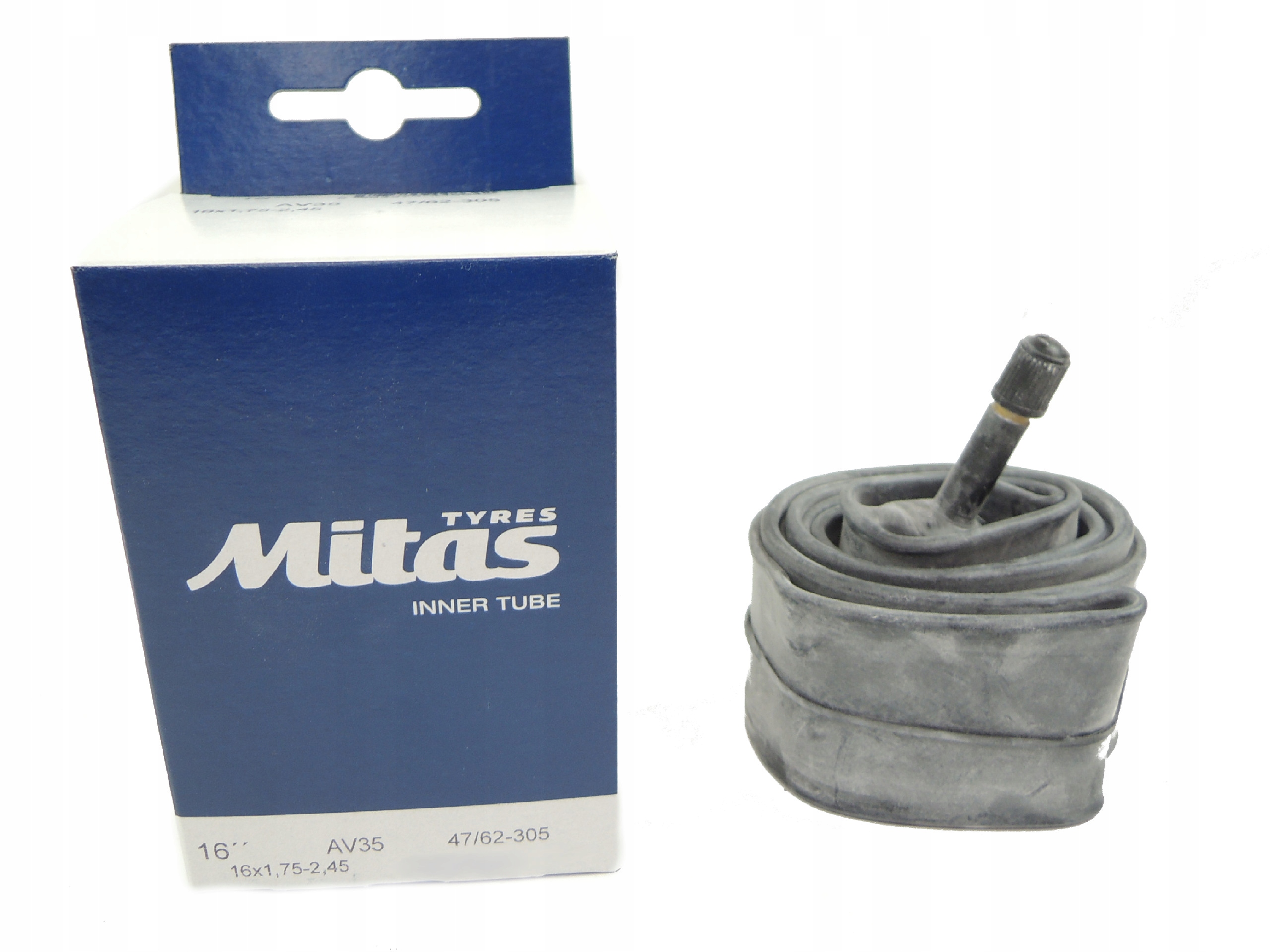 

Dętka rowerowa 16 x 1,75-2,45 Zawór Av 35