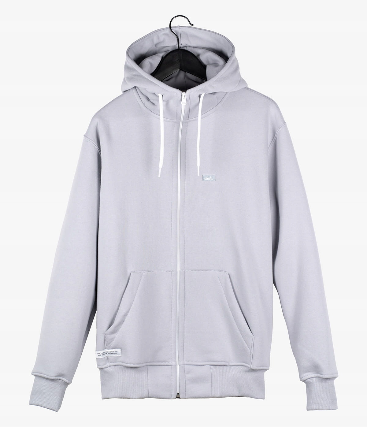 Mikina Elade Zip Hoodie S Nášivkou Light Grey vel. L