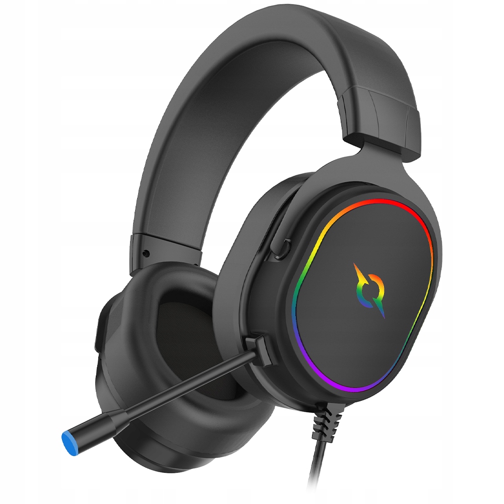 Aqirys Drátová sluchátka Altair 7.1 Rgb černá