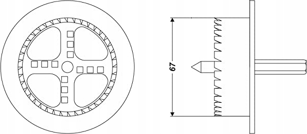 FREZ STYROPIANU TERMODYBLE ZAŚLEPKI STYROPIANOWE Marka Intako