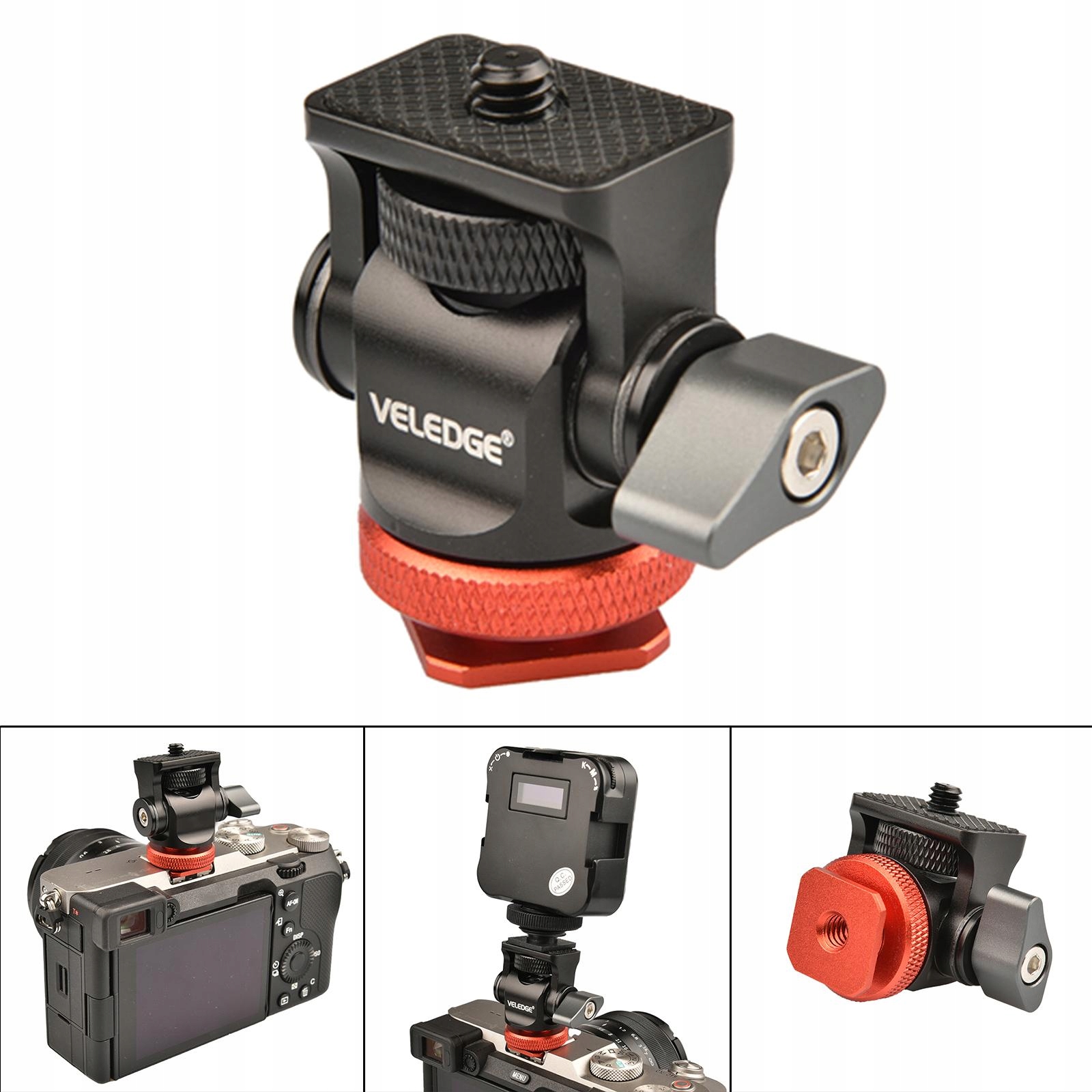 Mini głowica statywu Adapter głowicy Gimbal Uchwyt Mini Marka bez marki