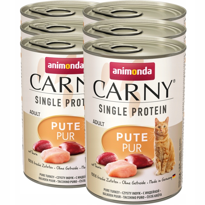 Animonda Kočka Carny Single Protein Set 6x400g krůta