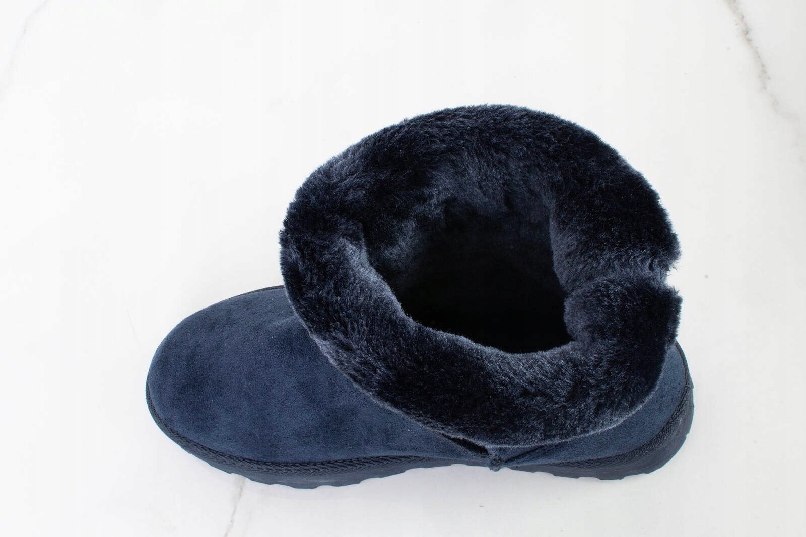 7683 GRANATOWE OCIEPLANE BOTKI ŚNIEGOWCE 39 Oryginalne opakowanie producenta pudełko