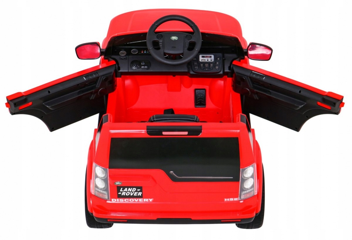 Pojazd Land Rover Discovery Czerwony Długość pojazdu 107 cm