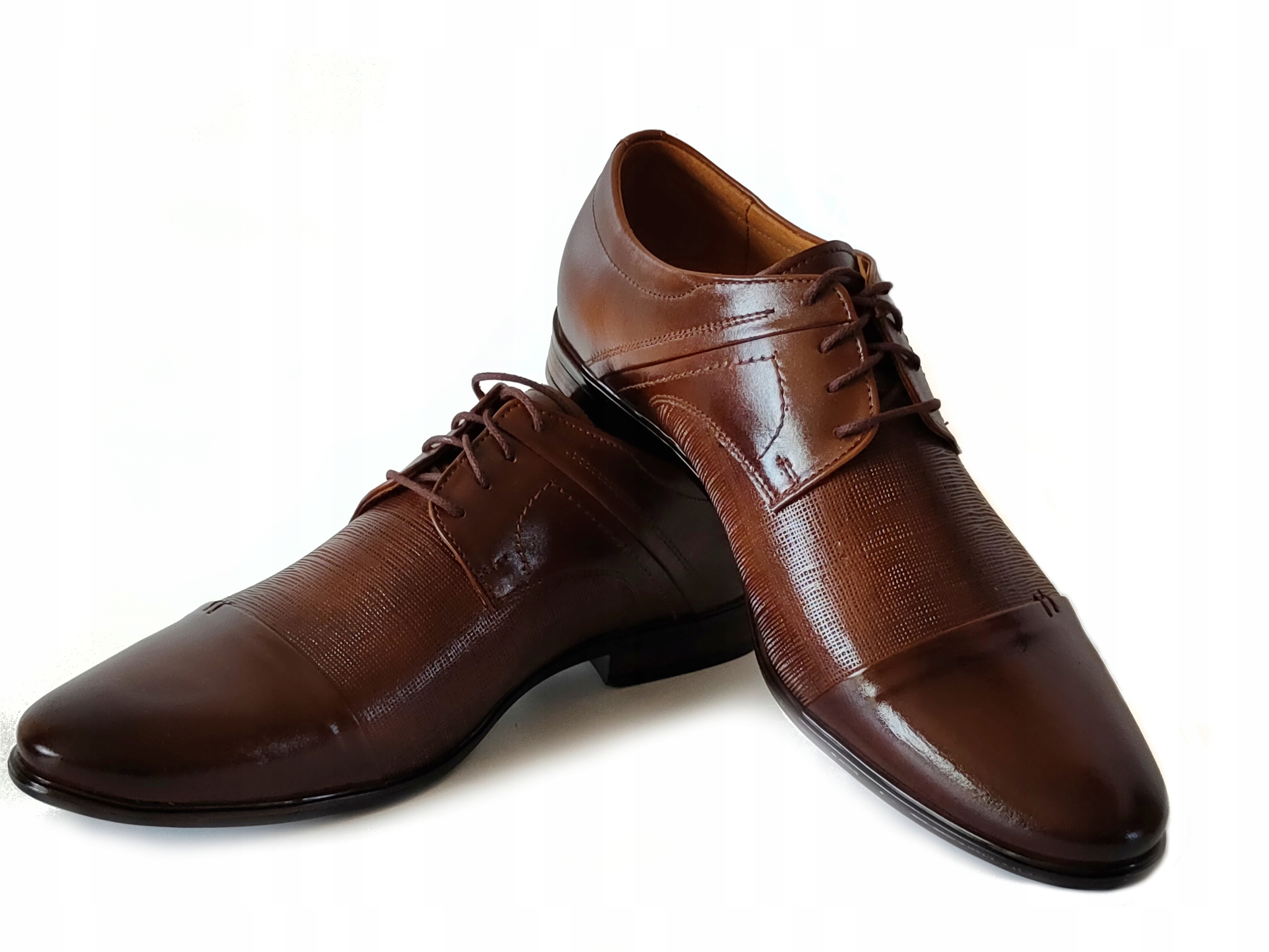 710 společenské boty Polské hnědé 40 Kůže