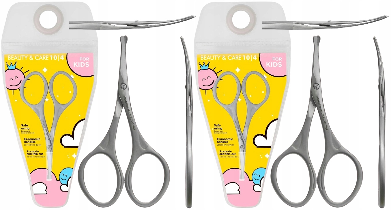 2 ks Nůžky na nehty pro děti matné Beauty & Care Type 4 Staleks