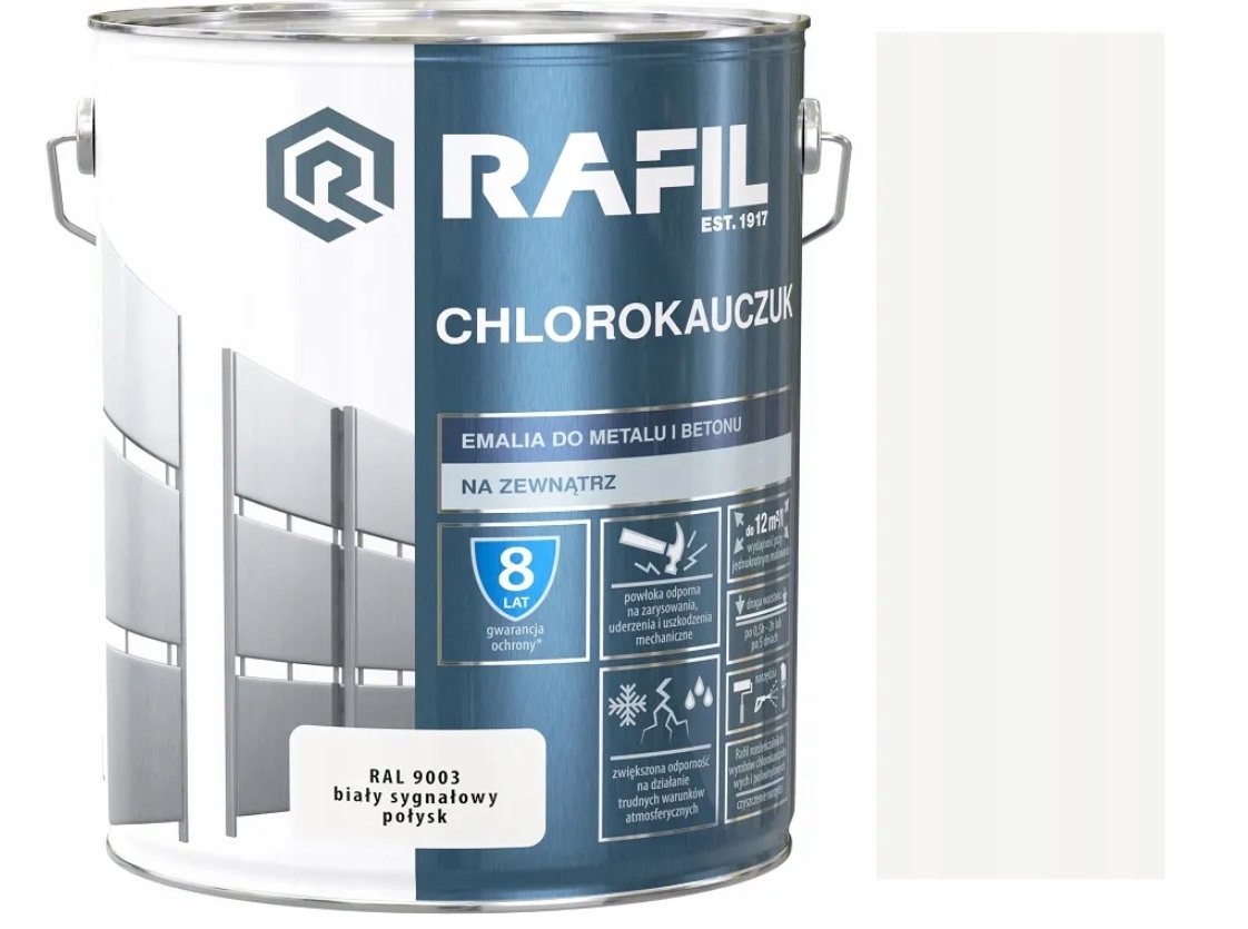 

Rafil Emalia Chlorokauczukowa 5L Biały Ral 9003