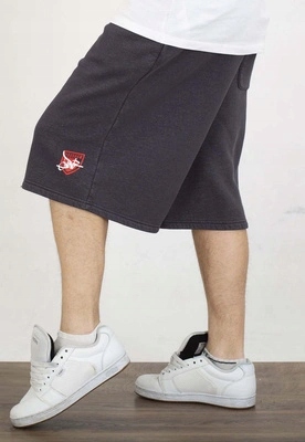 Kraťasy Prosto Damage Target washed tmavě šedé