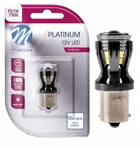 

Żarówka P21W Osram Led 14x2835 Smd biała canbus