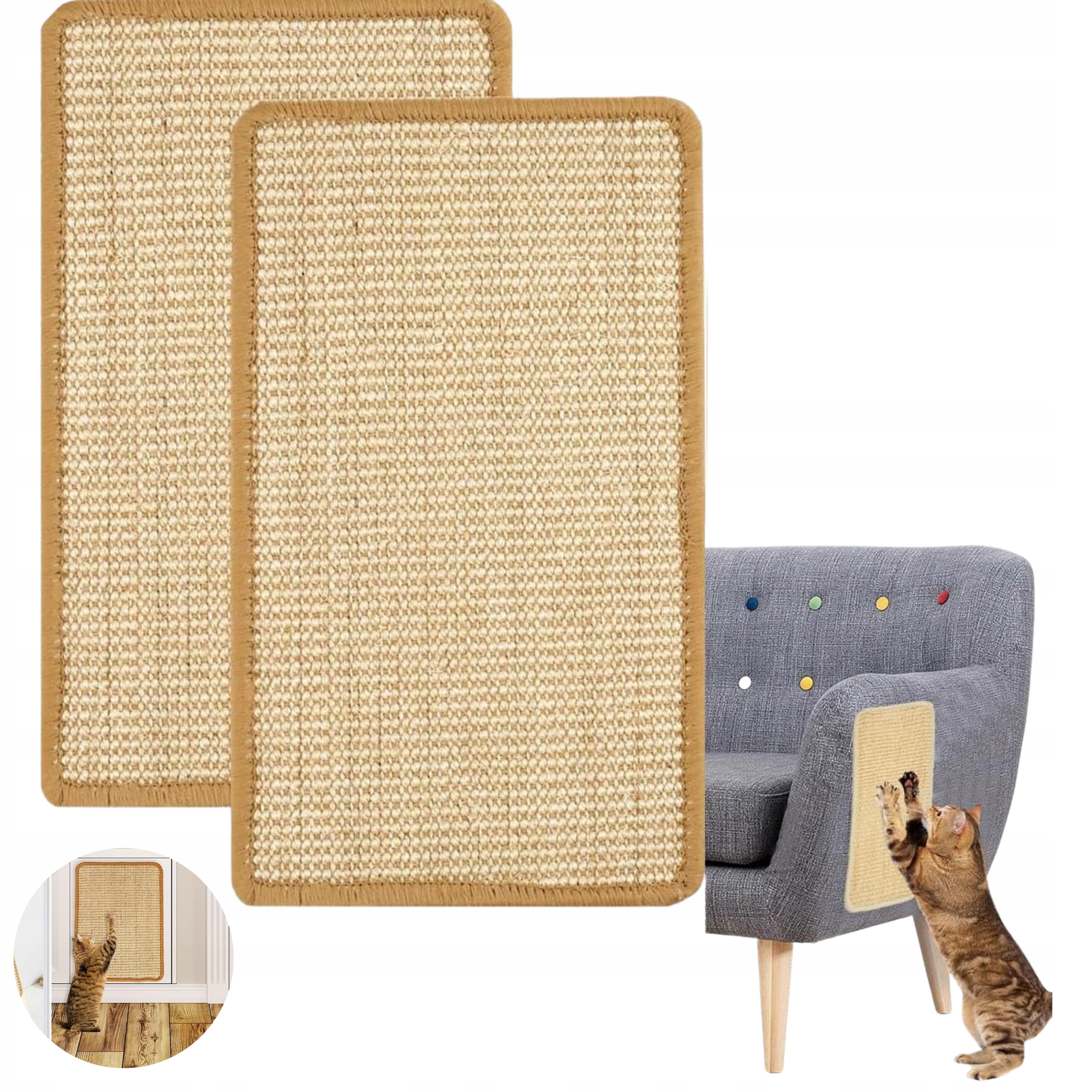 Škrabací podložky Pro Kočky Sisalová Podložka Do 60 cm