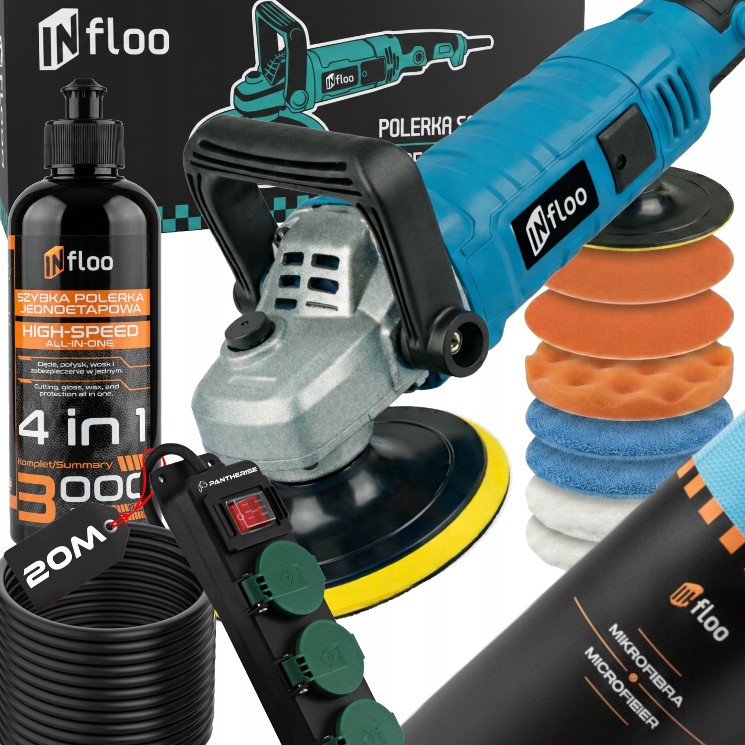 Leštící Stroj Automobilová Rotační S Regulací Otáček Sada