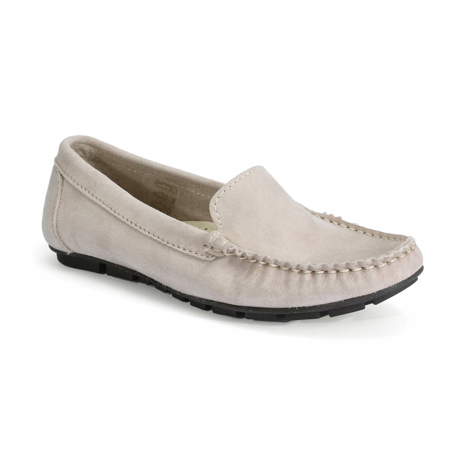 DOMENO Beżowe mokasyny damskie SOFIA Marka inna