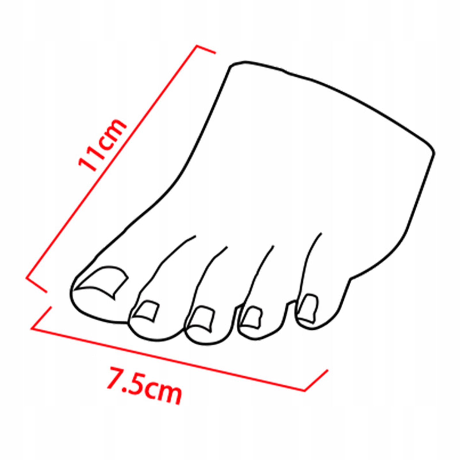 Nail Practice Foot Model Fałszywe miejsce do pokazu Marka bez marki