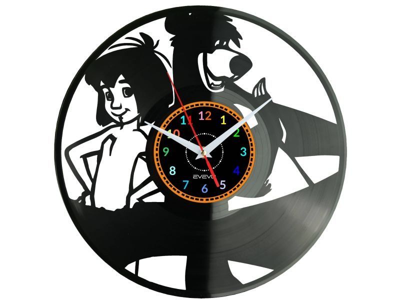 Jungla Dárek Originální dekorace do domu Hodiny z vinylové desky