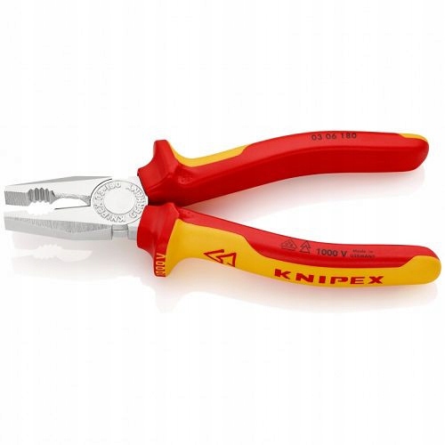 Knipex Kombinačky Bezpečné Izolované Univerzální Kleště 180 mm 03 06 180