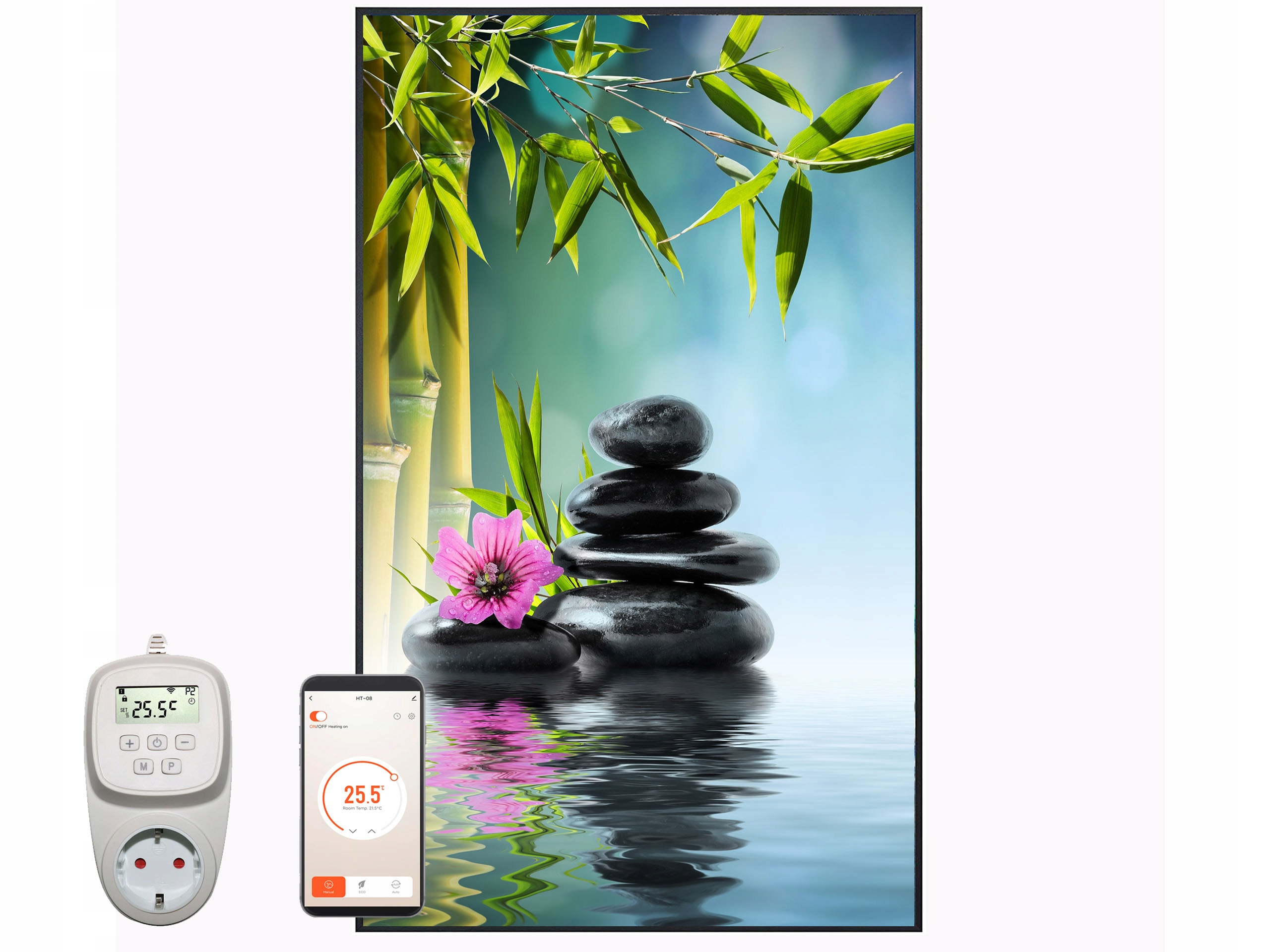 Eco Grzejnik IR Na Podczerwień Promiennik Podczerwieni Spa 750W Kolor dominujący biały