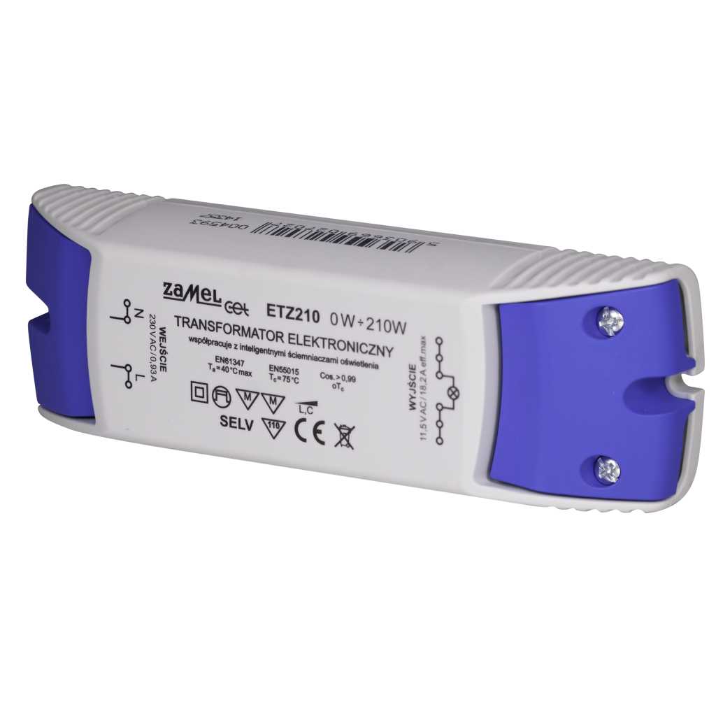 

Transformator Elektroniczny 230/11,5V ETZ-210W