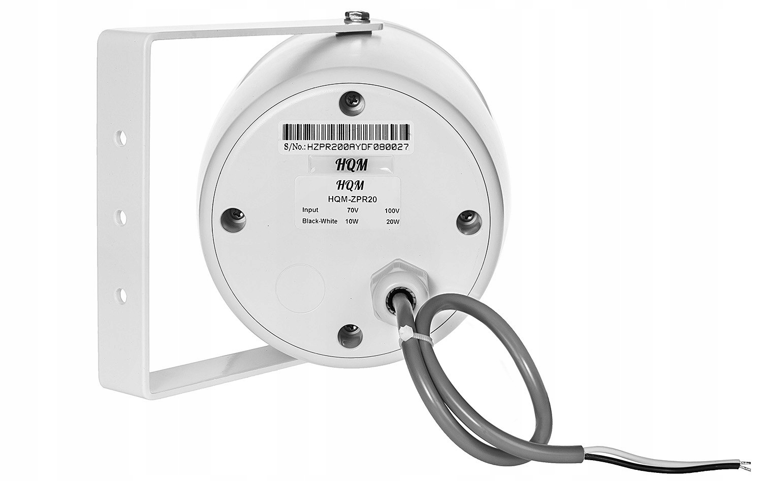 Głośnik projekcyjny 20W Dwudrożny Biały HQM Typ głośnik sufitowy
