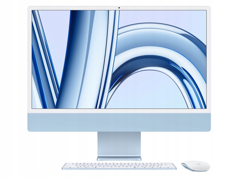 iMac 24インチ 2021 MGPK3J/A M1 8GB 256GB Komputer Apple iMac 24 2021 8GB 256GB Niebieski (MGPK3ZEA