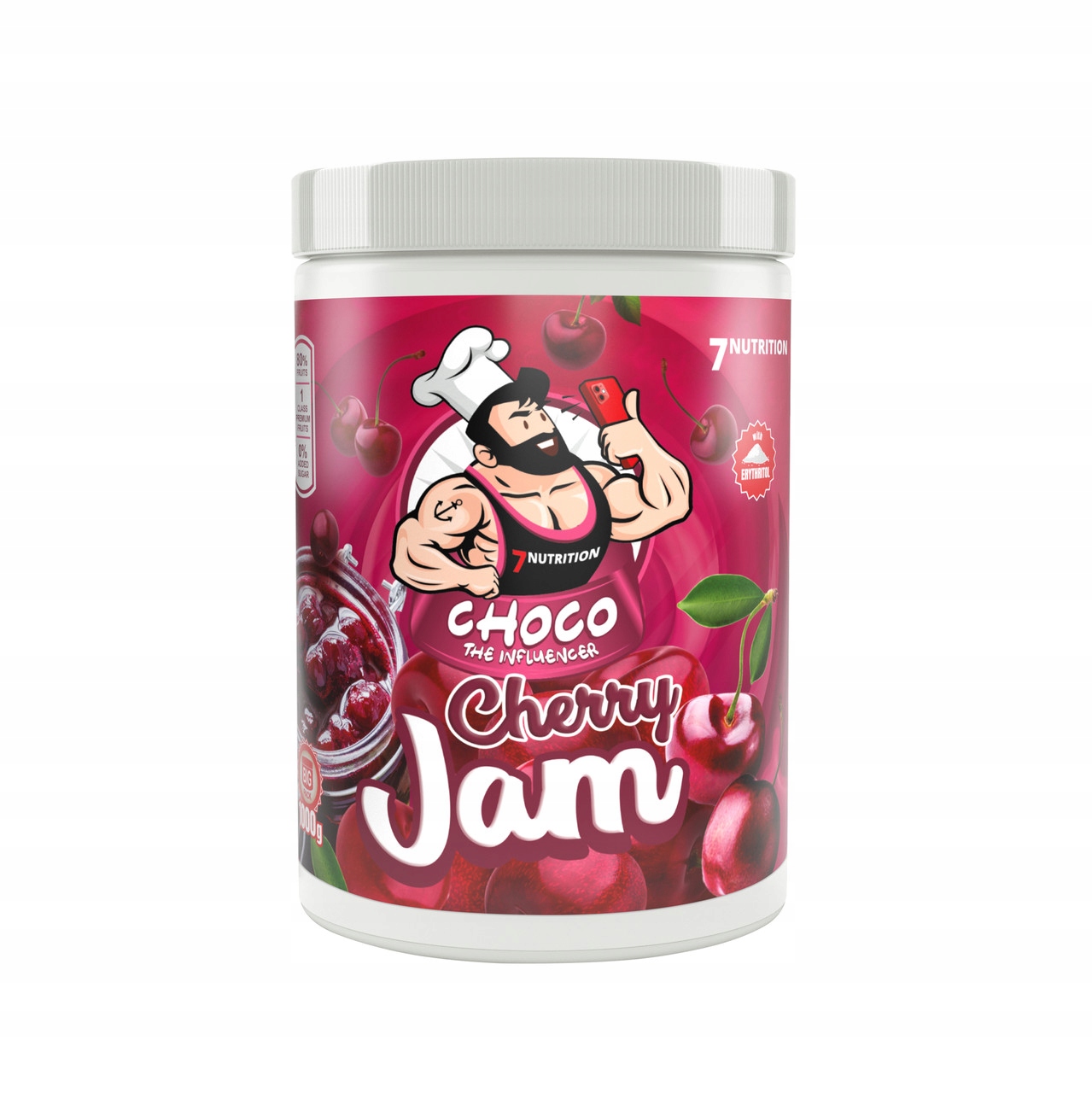 7NUTRITION Cherry Jam 1000G Džem Bez Cukru Višeň