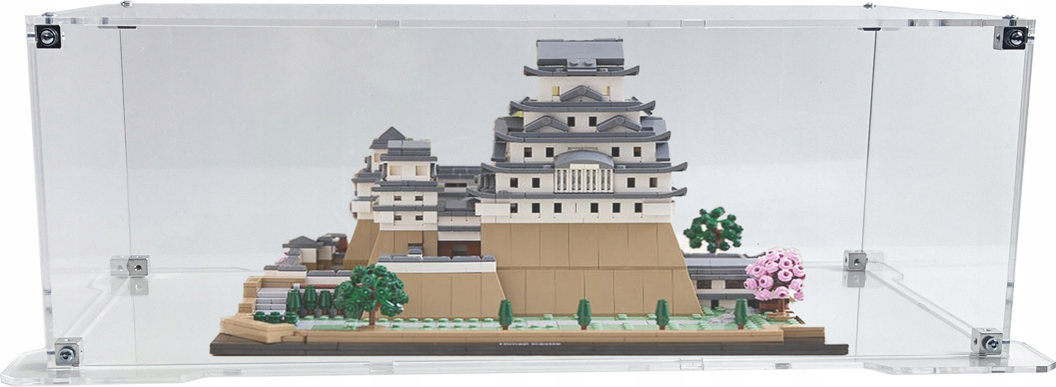 Vitrína s podstavcem Drewlandia pro stavebnici Lego 21060 Zámek Himeji