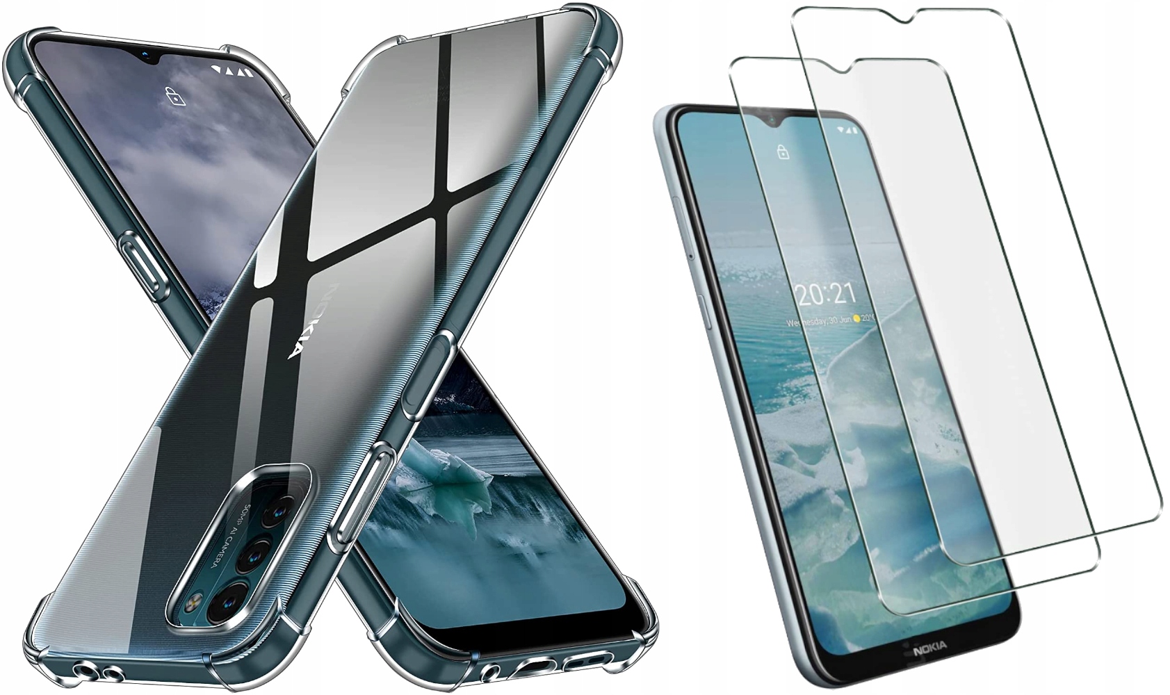 

Etui 2x Szkło do Nokia G11 G21 A-shock Case