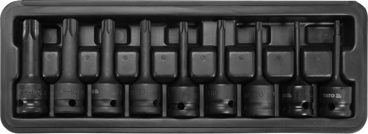 Zestaw Klucze Trzpieniowe Torx Nasadki udarowe 1/2" Yato