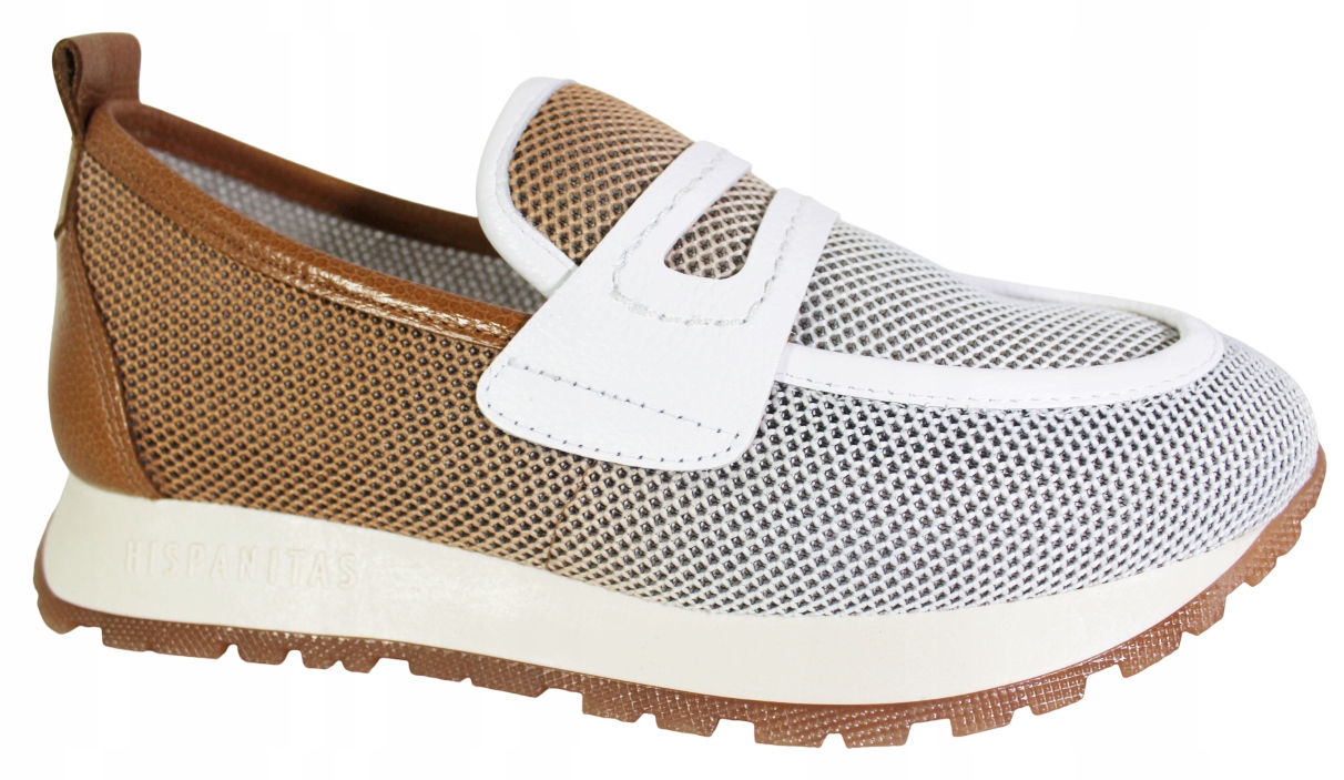 Mokasíny Hispanitas BHV254043 VEL.40 Kůže BORNEO-V25 Cuoio