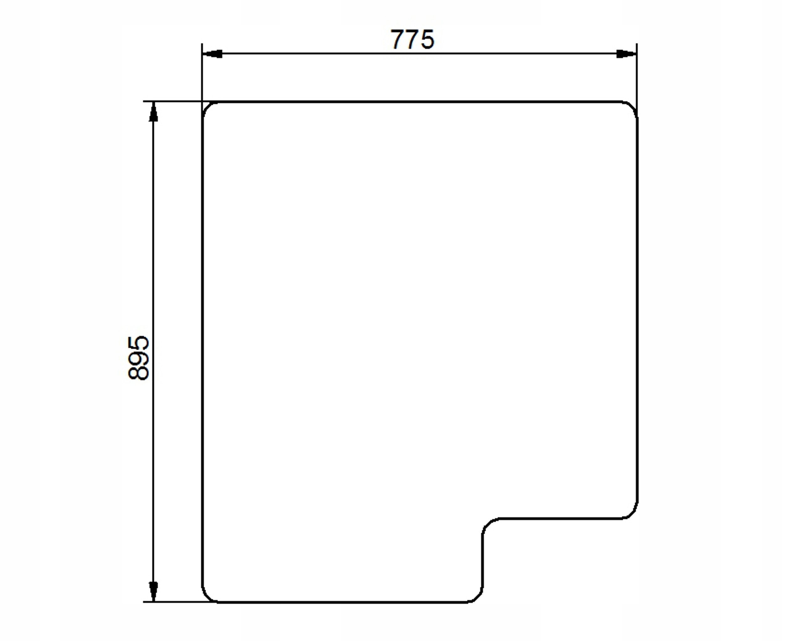 sklo teleskopický nakladač Jcb přední 827/30191
