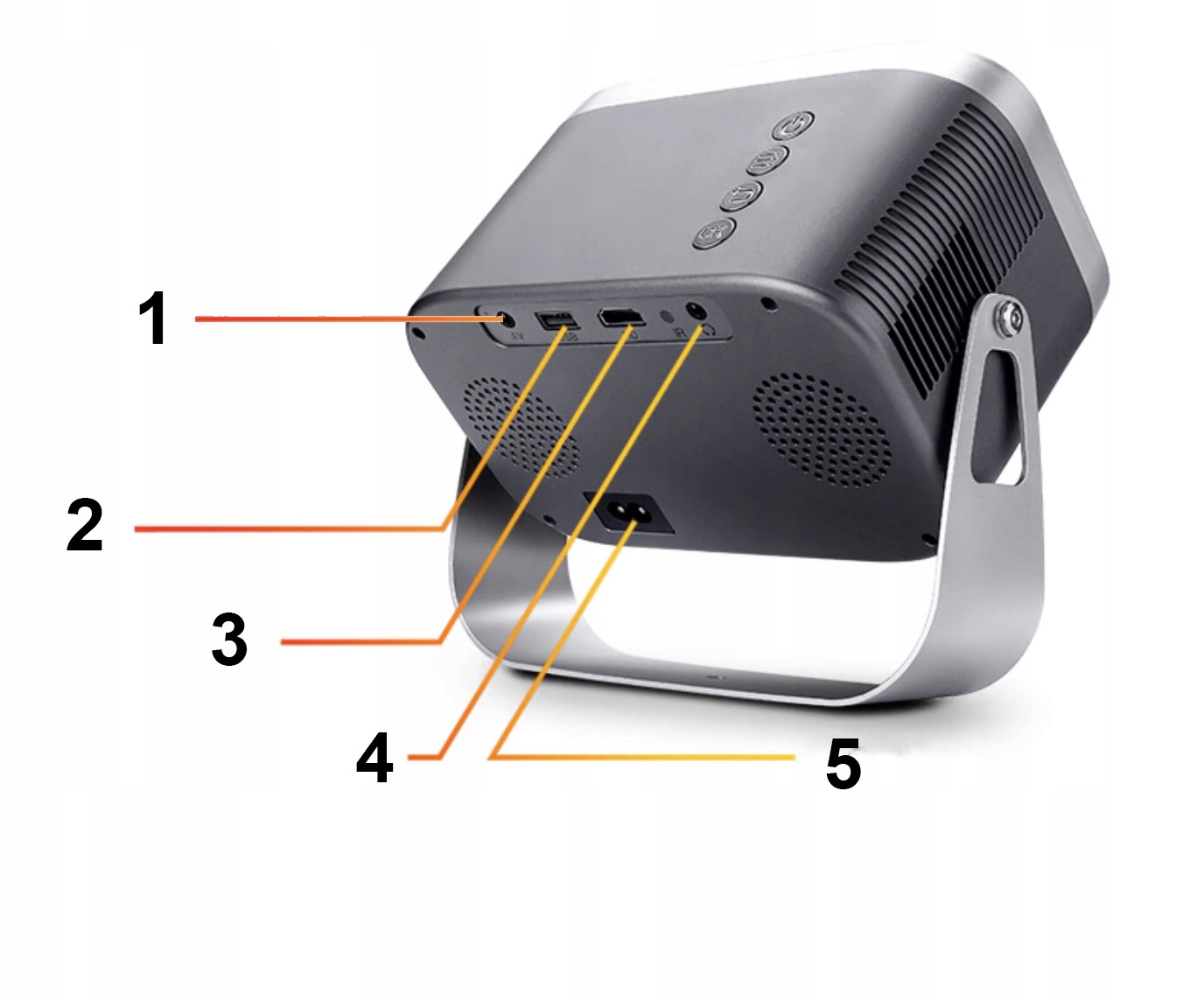 MINI PROJEKTOR RZUTNIK FULL HD LED ANDROID SMART TV WIFI BLUETOOTH ZOOM Marka bez marki