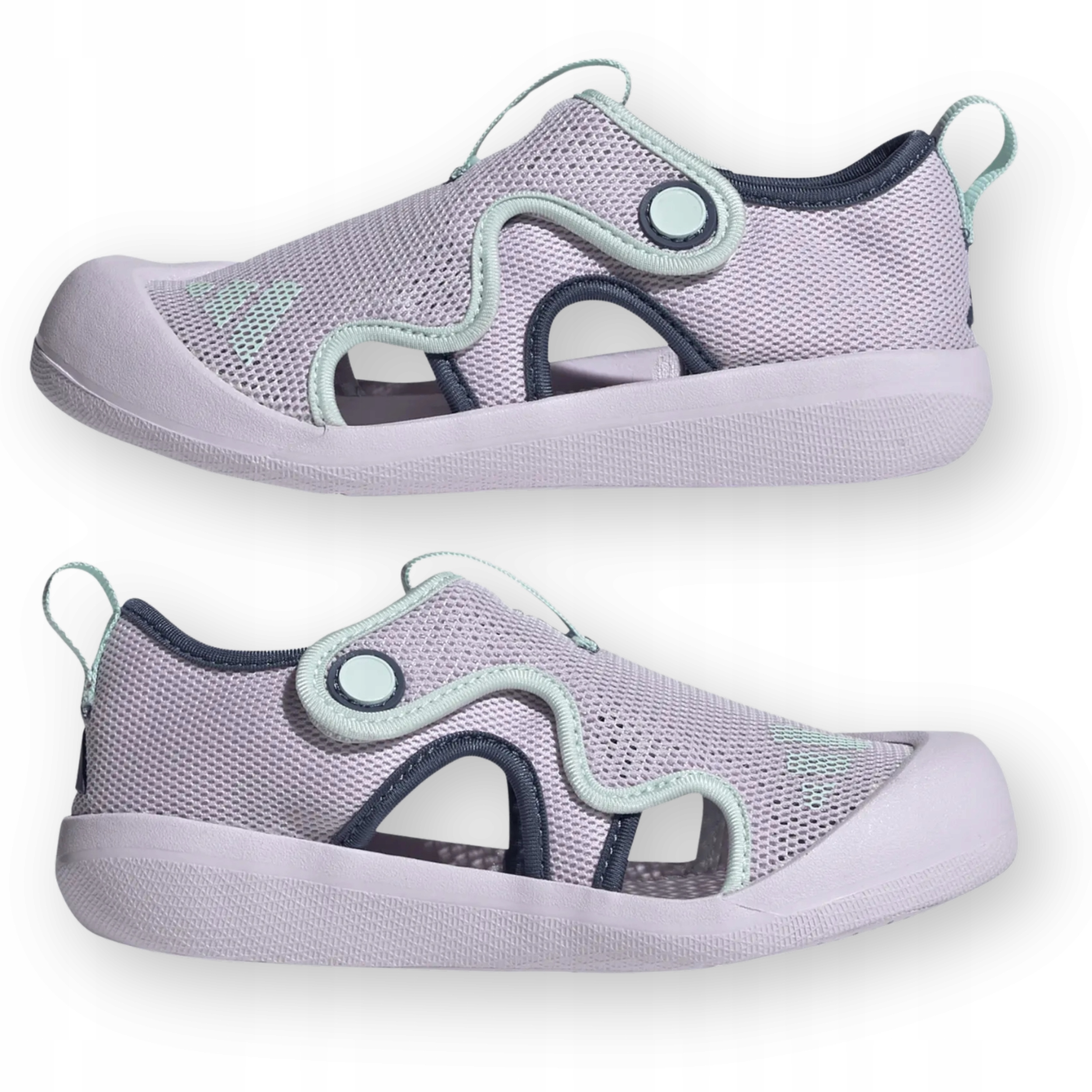 Adidas Altaventure JQ2283 Sandały Buty Dziecięce Wodne Rzep Fioletowe