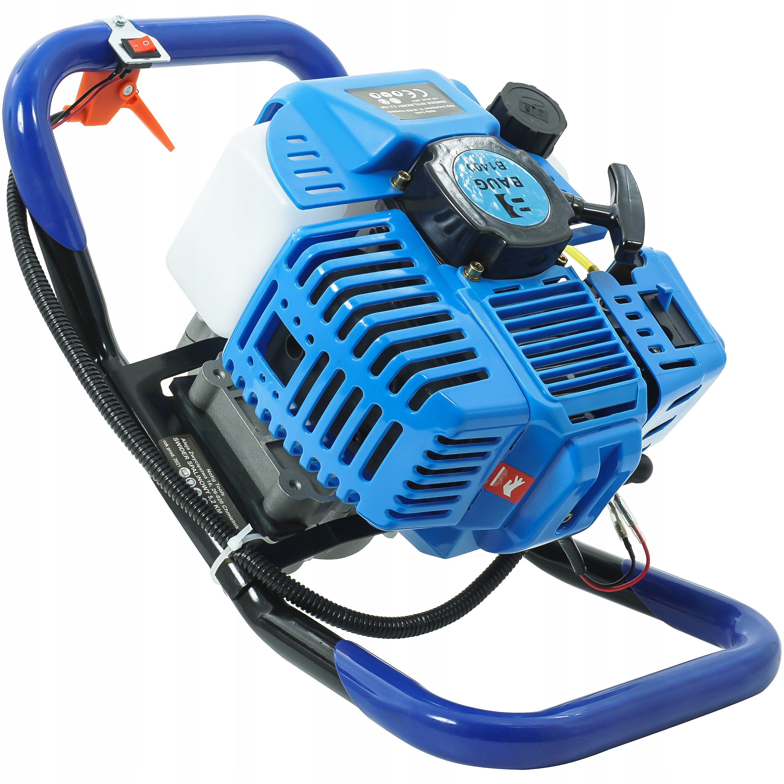 ŚWIDER SPALINOWY WIERTNICA GLEBOWA ZIEMI GLEBY 5,2KM MOCNA +3 WIERTŁA +OLEJ Seria Wiertnice glebowe Baug