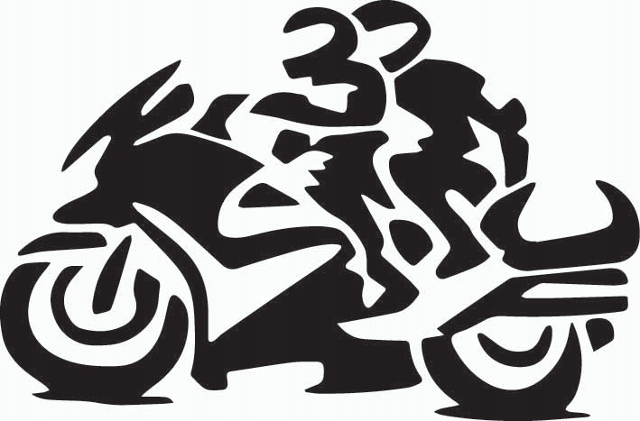 

Naklejka Motor Motocykliści Ścigacz