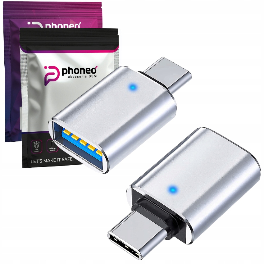Przejściówka Adapter Do Kabla Myszki Pendrive Phoneo Usb Otg Do Usb-c V1