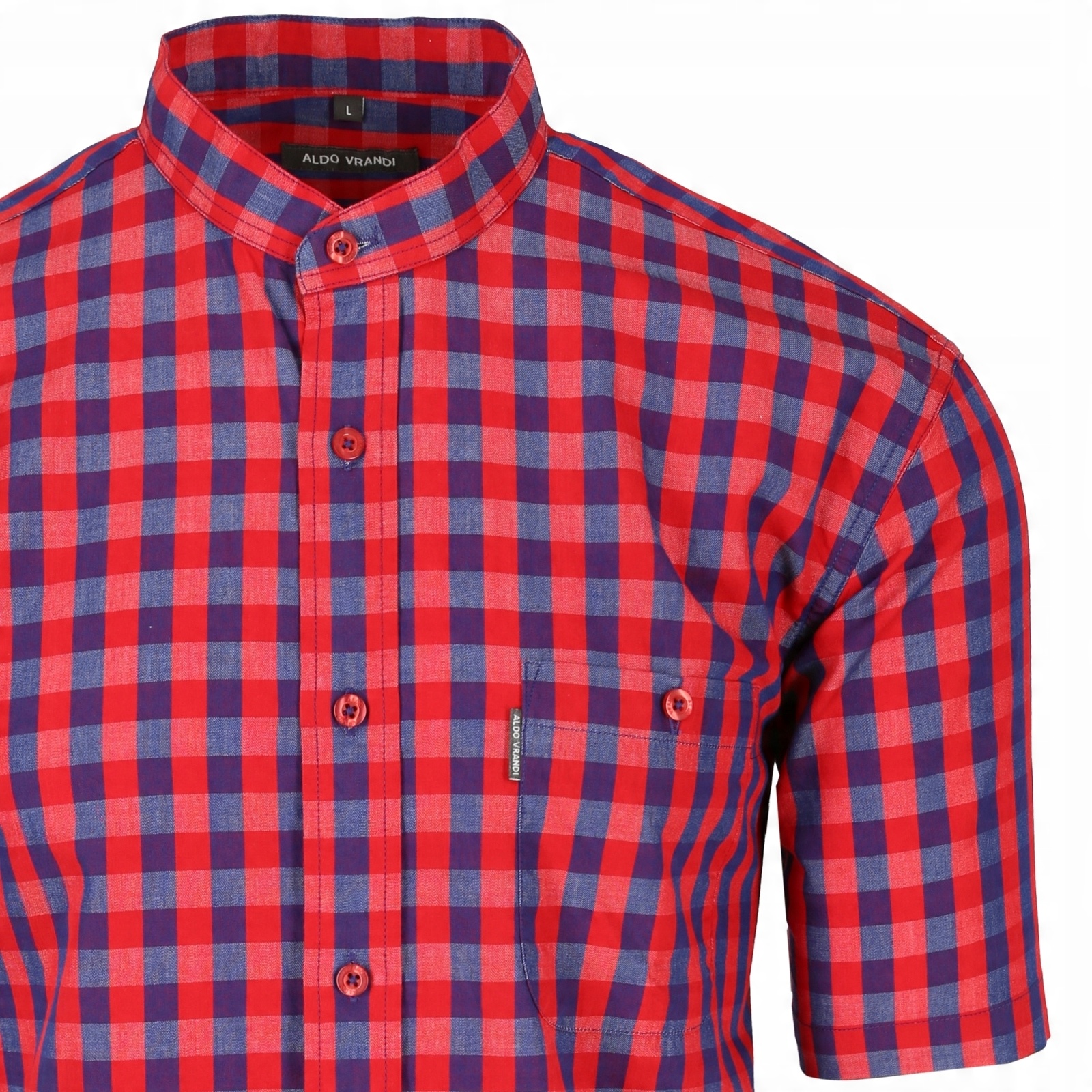 

stójka - bawełniana koszula w kratkę_3XL/48_kl_130
