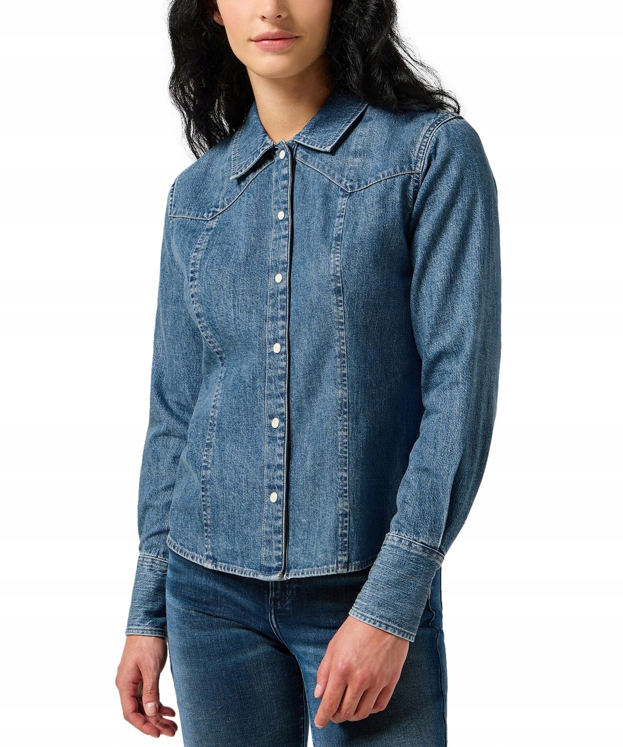 Košile Wrangler Exag Yoke Shirt 112356476 Faded Blue Xs