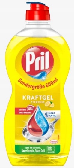 Levně 7X Pril, Tekutý prostředek na mytí nádobí, citron, 450 ml