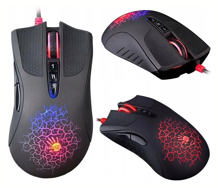 Markowa Mysz Gamingowa A4TECH Bloody Blazing A90 4000DPI Rgb Led Aplikacja
