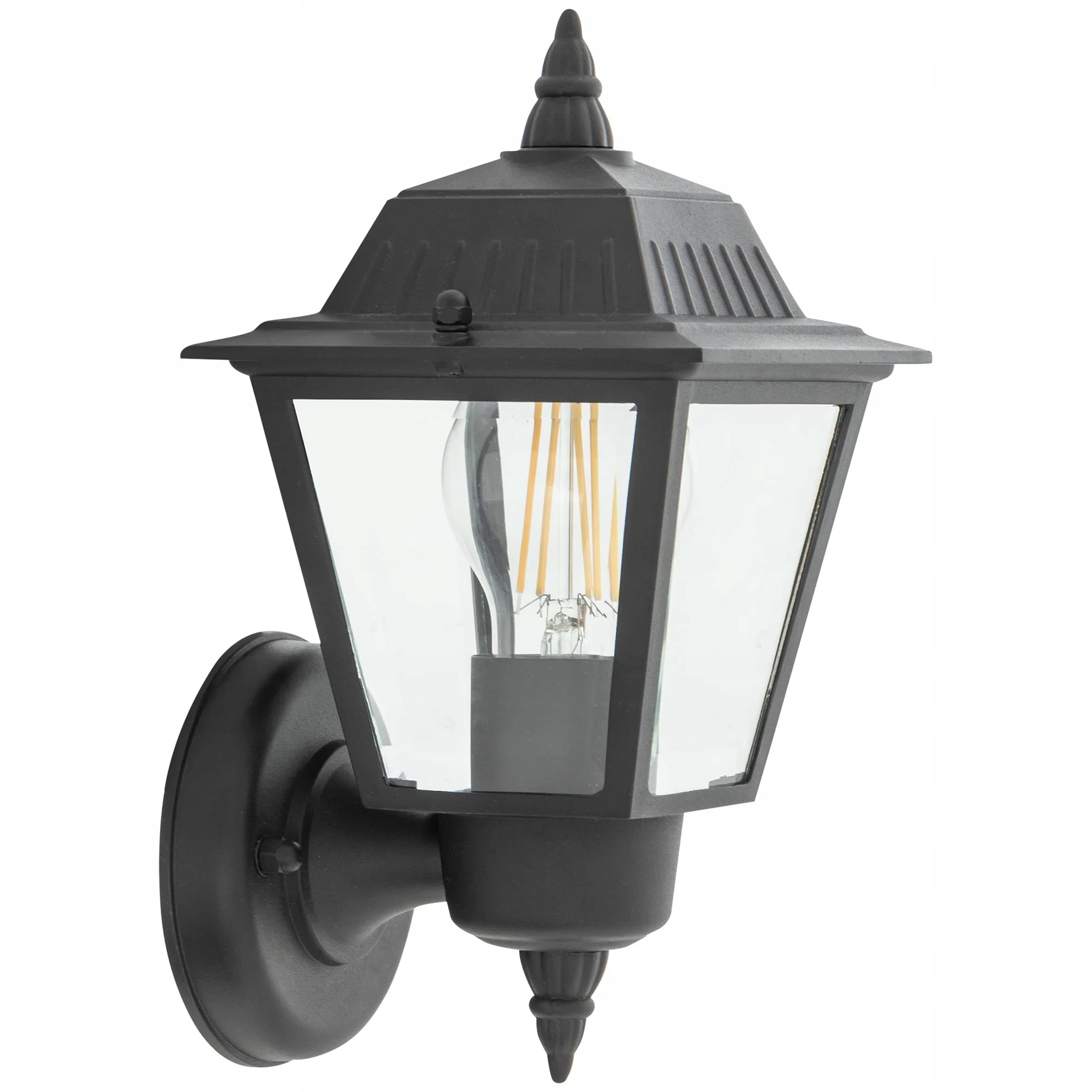 Černá klasická venkovní lampa Nowodvorski