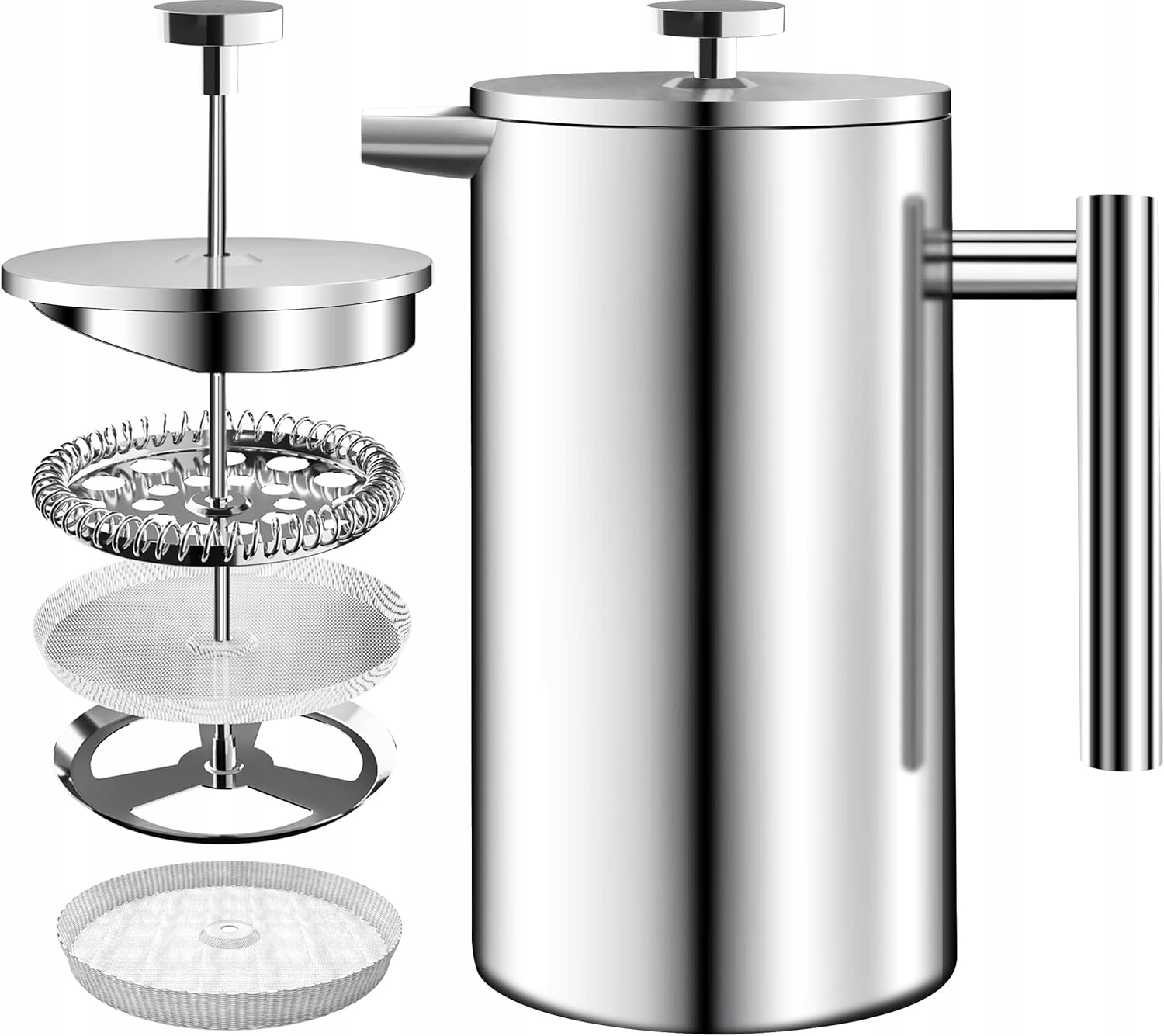 Kichly Kávovar Z Nerezové Oceli Sklo Odolné Vůči Teplotám