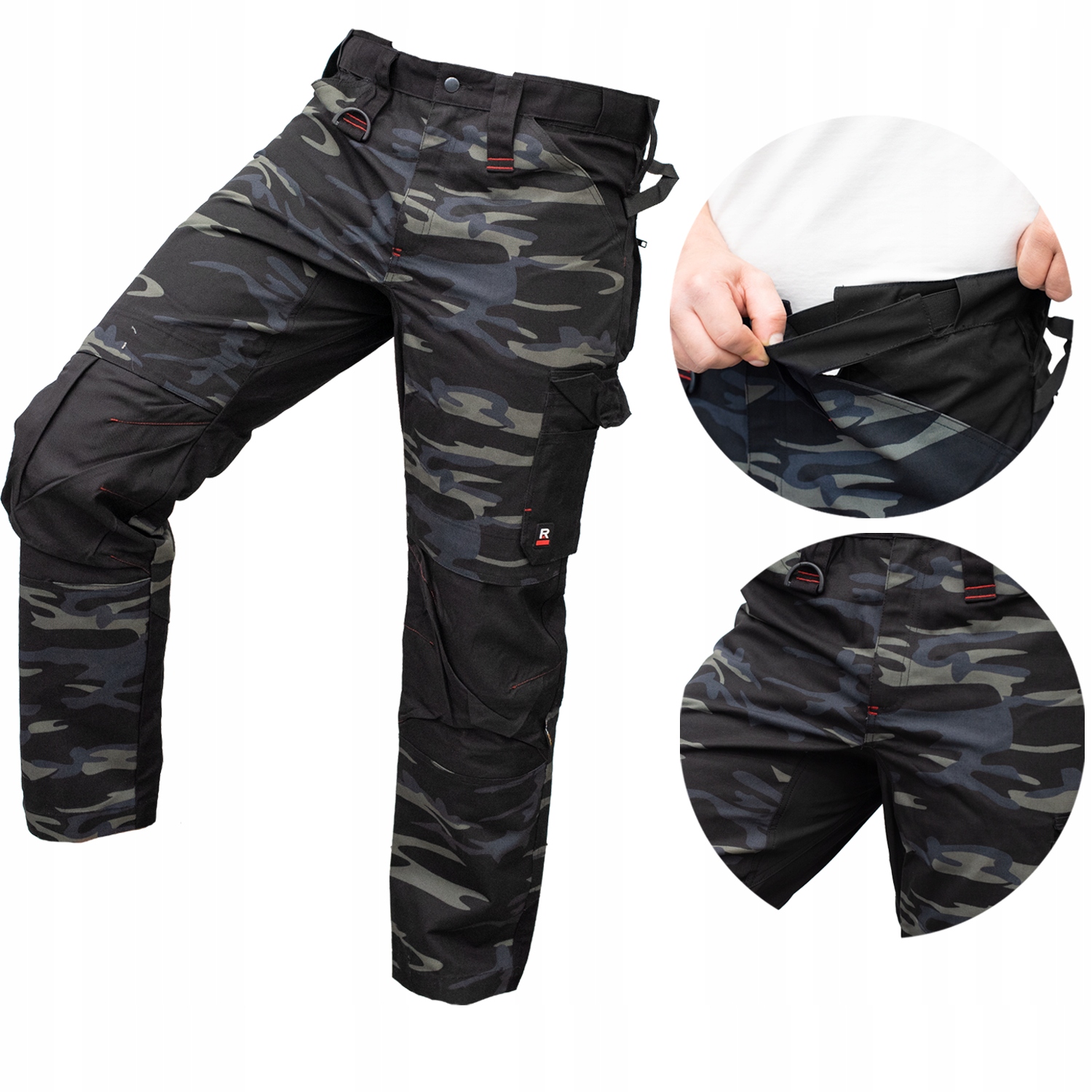 SPODNIE ROBOCZE MĘSKIE MORO ELASTYCZNY KROK MOCNE BOJÓWKI WZMACNIANE STRECH EAN (GTIN) 8591729237201