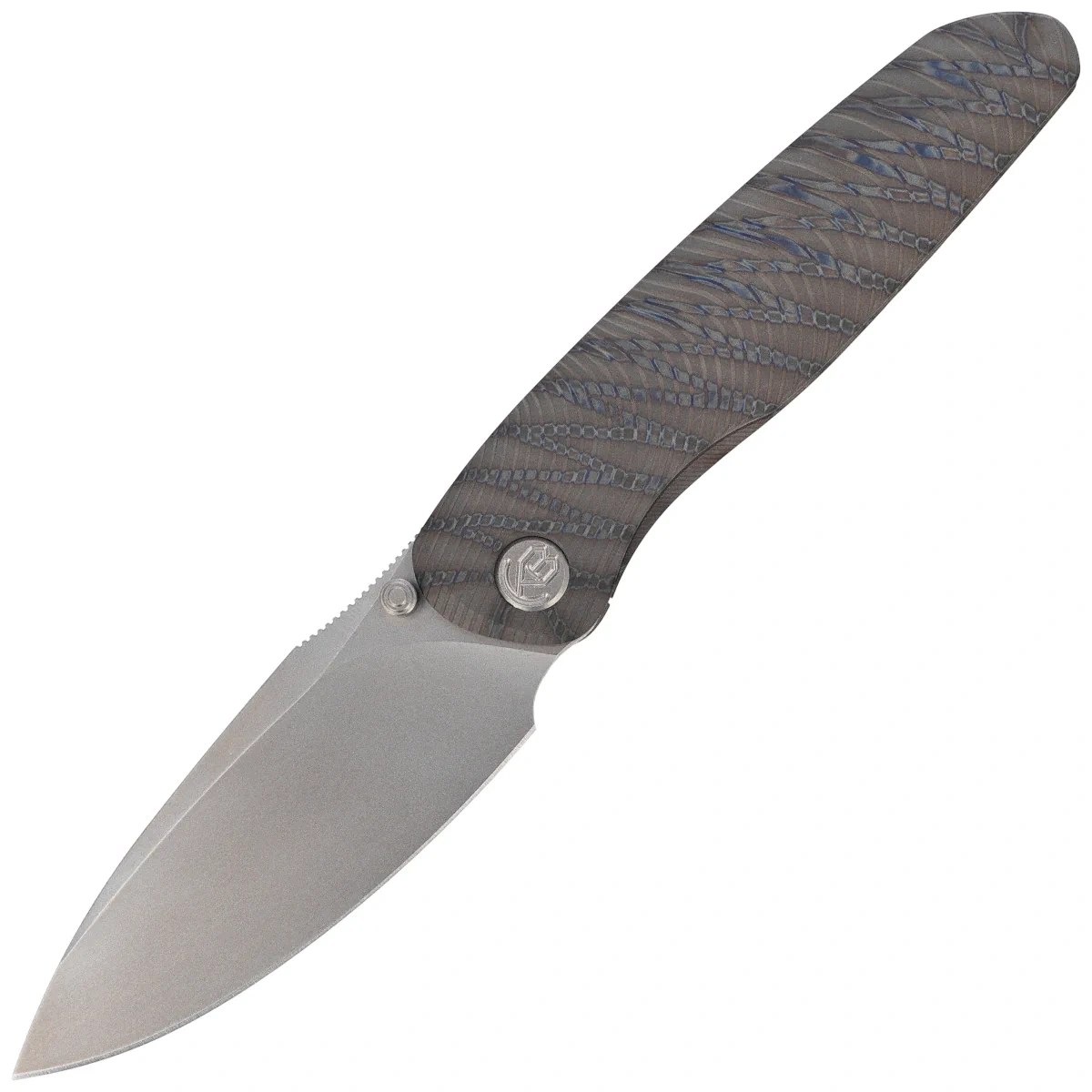 Nůž Kubey Kb Knives Pioneer Flame Titanium, Bead (KB379B)