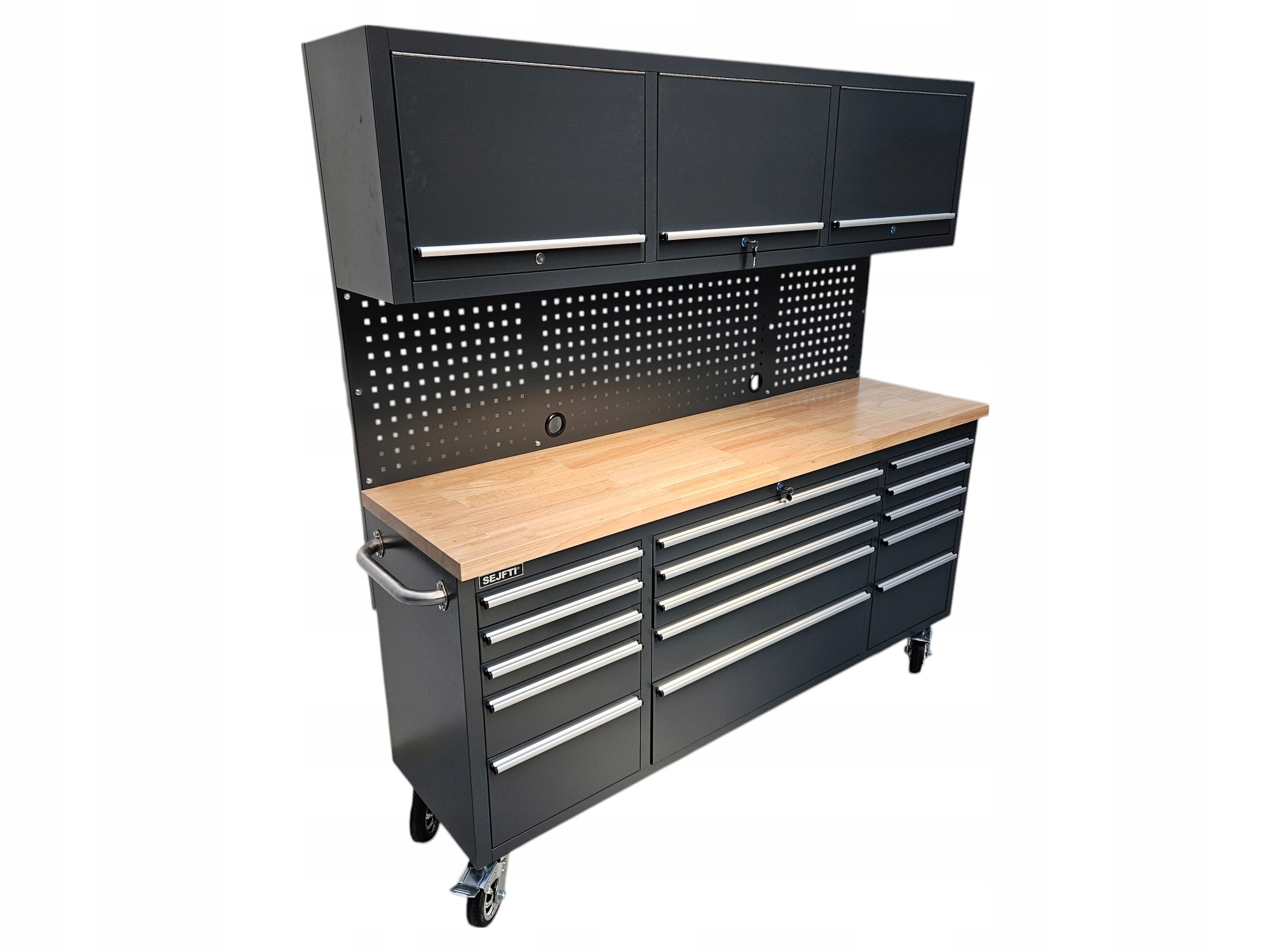 Stůl Dílenský Vozík Na Kolečkách Sejfti ALFA-2-7016 Antracit Dílna 24 hodin