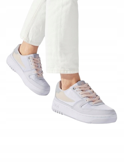 Fila Sportovní Bílo Béžové Boty S Koženými Detaily, Velikost 38