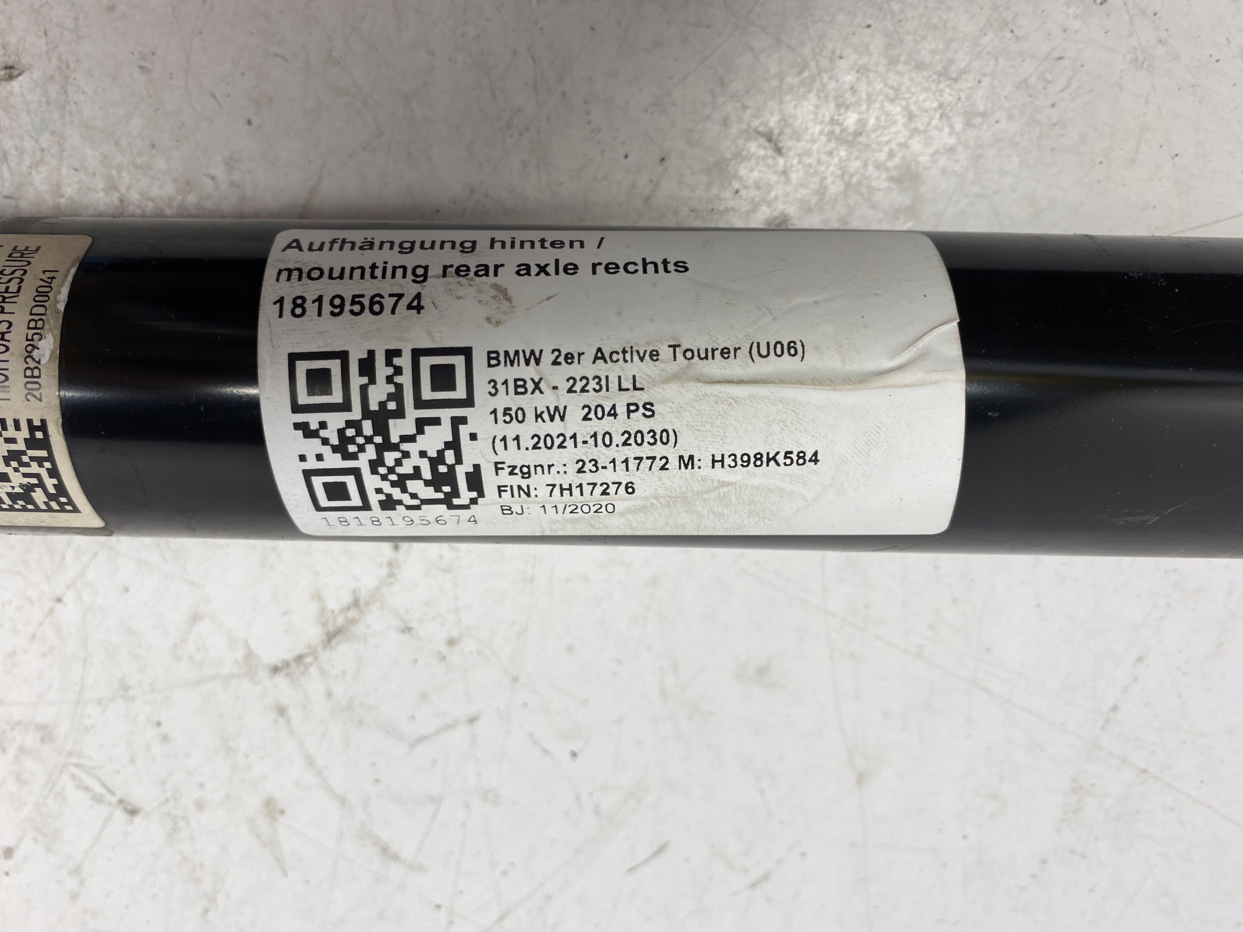 BMW 2 U06 shock absorber rear right 149415-10
