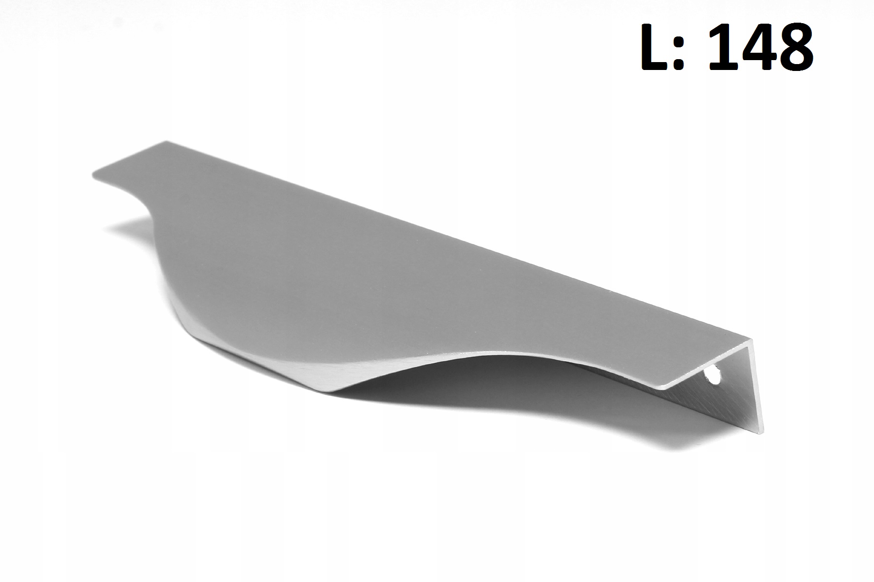 

Uchwyt meblowy krawędziowy Łeska Inox L148