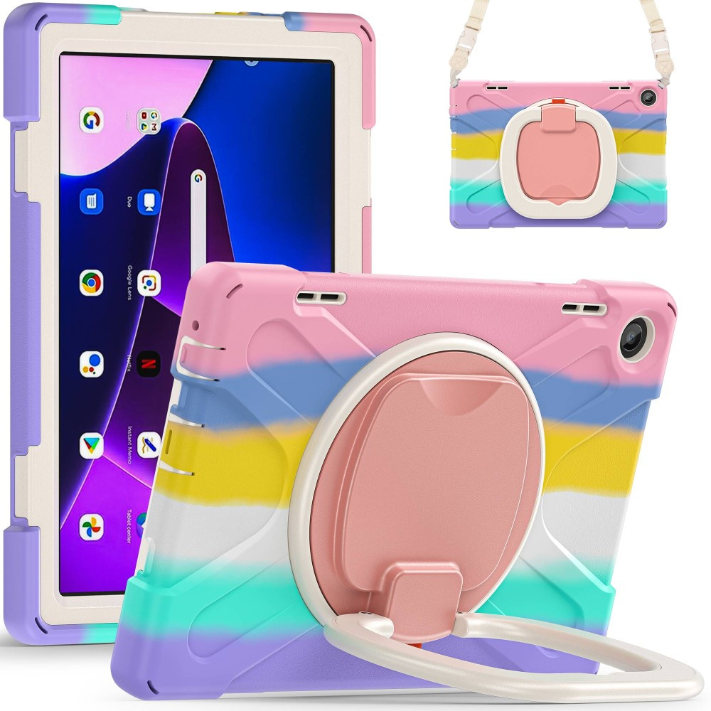 Etui Pancerne Mocne Do Lenovo Tab M10 10.1" Gen 3 Case Z Paskiem Pokrowiec