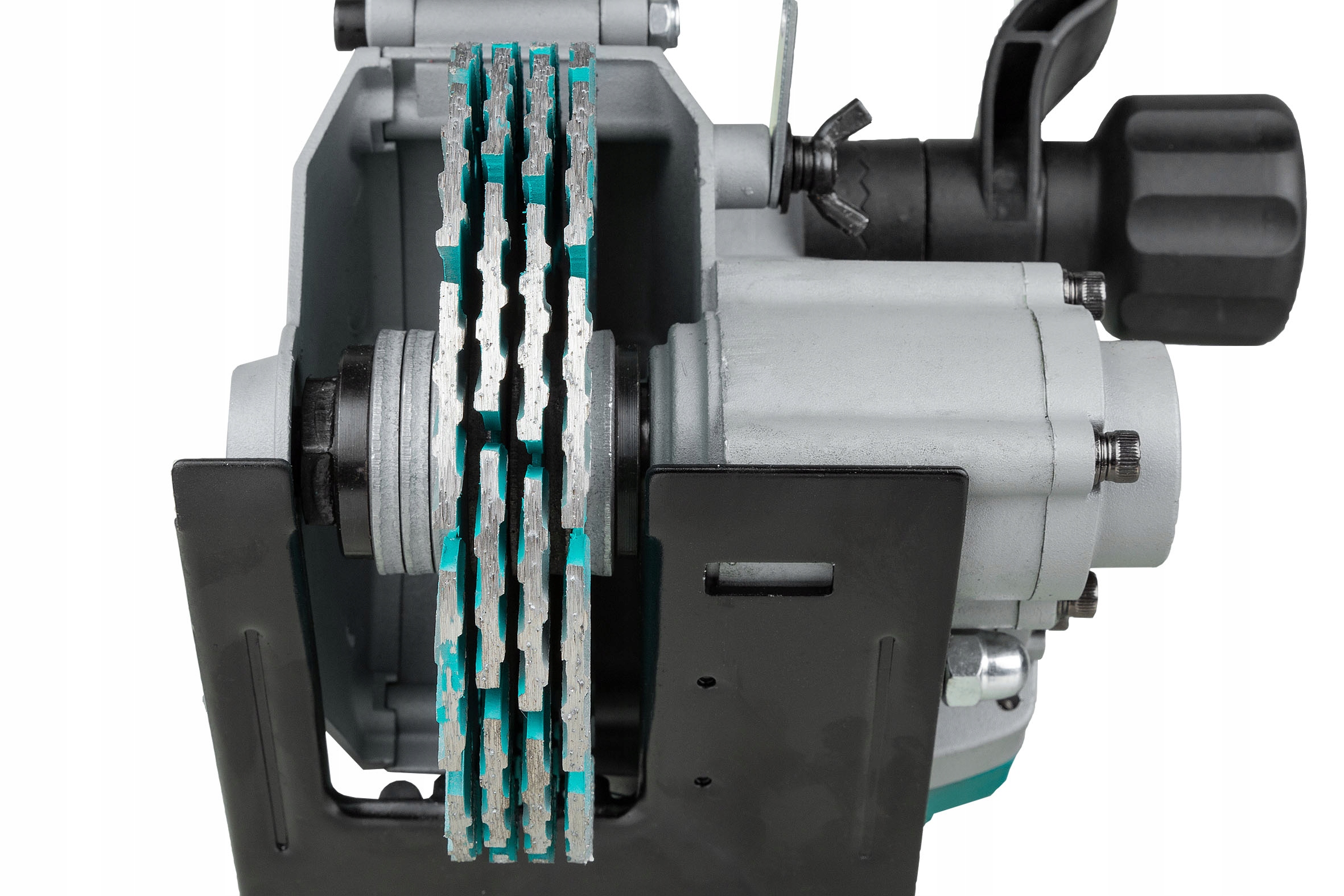 BRUZDOWNICA DO BETONU LASER REGULACJA BRUZD ZRASZANIE TARCZ ZESTAW XXL MOC Zasilanie sieciowe