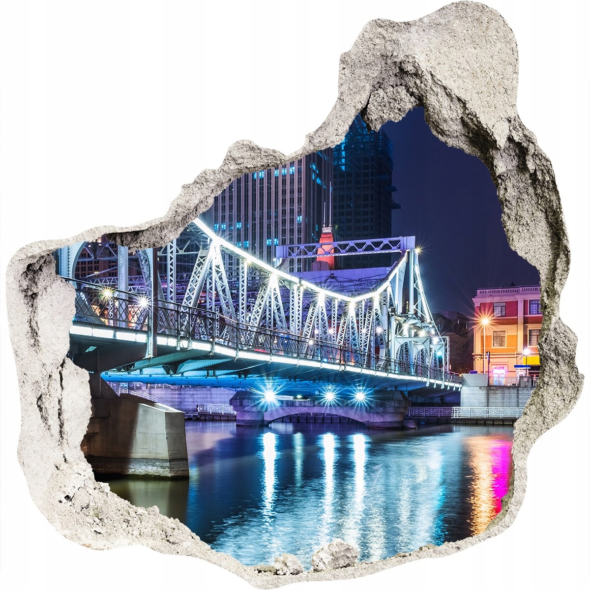 

Fototapeta dziura na ścianę Szanghaj most 125x125