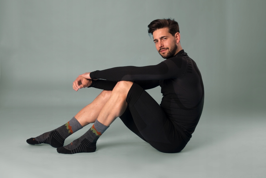 Skarpety trekkingowe FALCON TRAIL merino sz 43-46 Właściwości oddychające odprowadzające wilgoć szybkoschnące